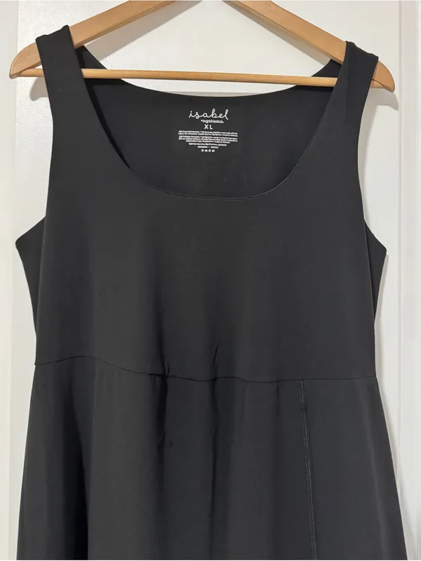 Isabel by Ingrid+Isabel Maternity Black Sleeveless Knit A-Line Midi Dress XL - Image 3