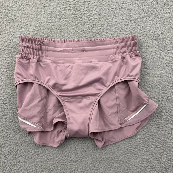 Lululemon Hotty Hot Shorts High Rise 2.5" Rose Blush Athletic Athleisure Women 8 - Image 3
