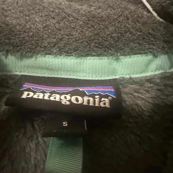 Patagonia Re-Tool Snap-T Fleece Pullover Feather Grey w/Teal Detail Pullover SM - Image 6