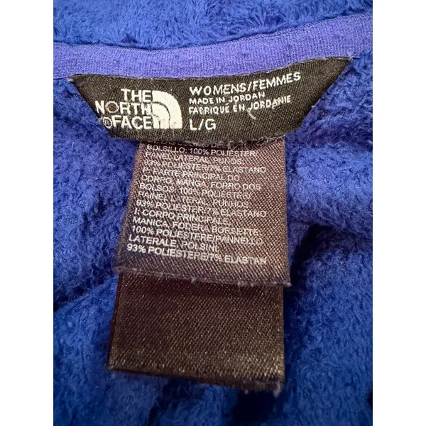 The North Face Womens Large Blue Full Zip Fleece Jacket NF00CP9Z FA16 - Image 5