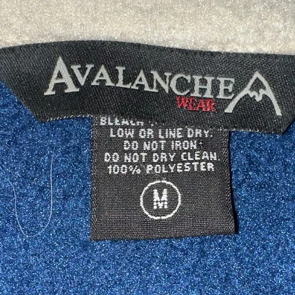 Women's Avalanche Fleece Full Zip Jacket‎ Cream/Blue Size Medium - Image 5