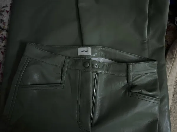 Aritzia Wilfred Pants Leather - Image 3