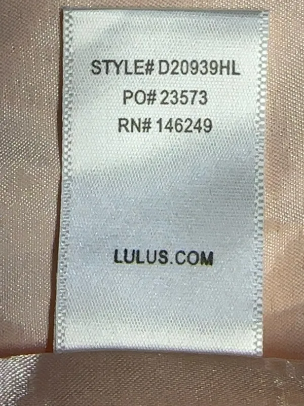 NWT Lulus Blush Pink Lace Chiffon Maxi Formal Dress Size S - Image 6