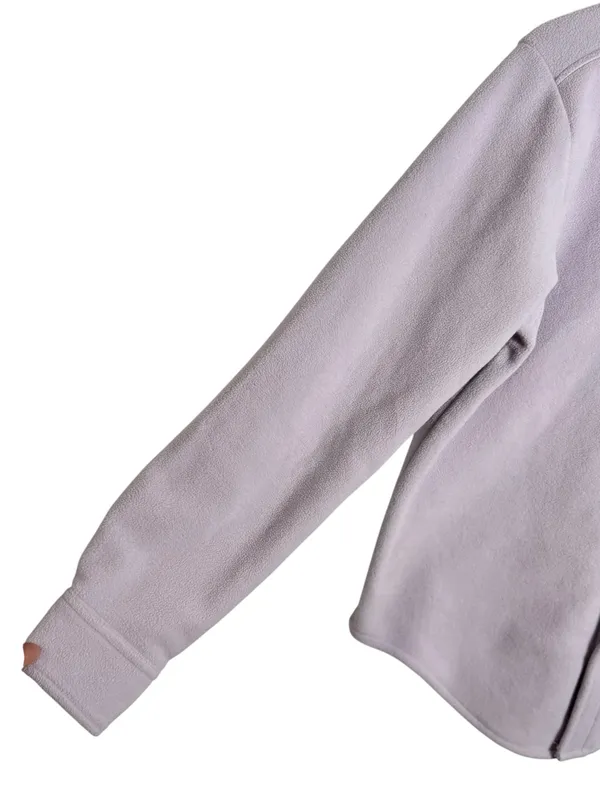 Aritzia TNA Polar Fleece Shacket Shirt Jacket Size 1 (SM) Oversized Purple - Image 7