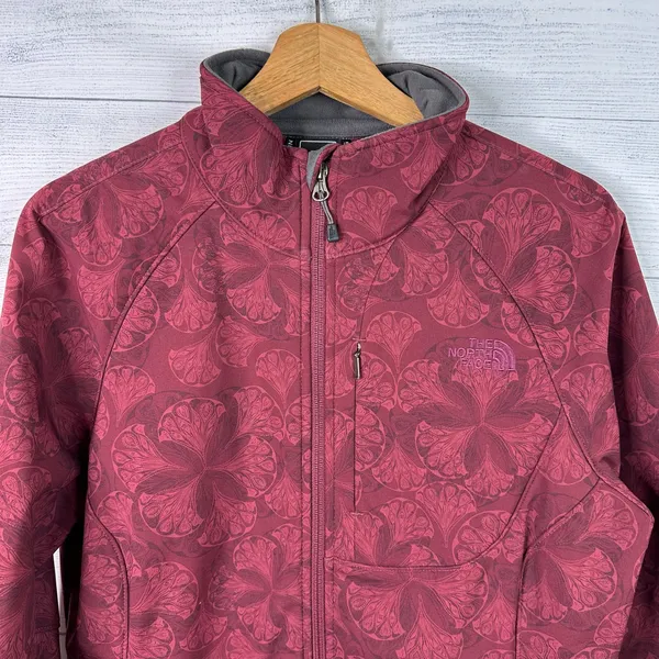 The North Face Womens Large Apex Bionic Softshell Jacket Floral Hiking Camping - Image 3