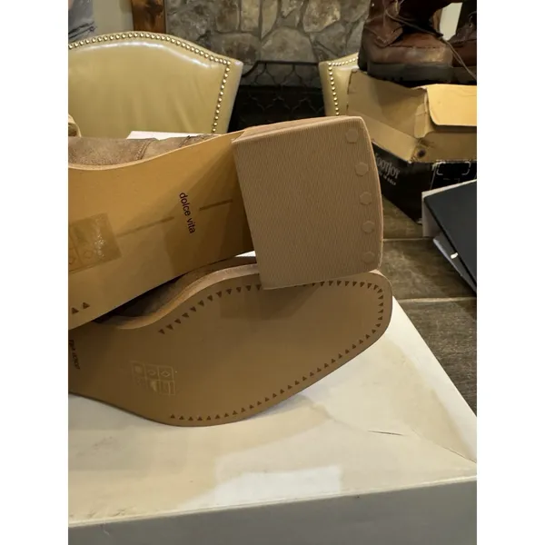 Dolce Vita Boots Womens Size 10 Indiga Truffle Stella Suede Brown Slouch - Image 7