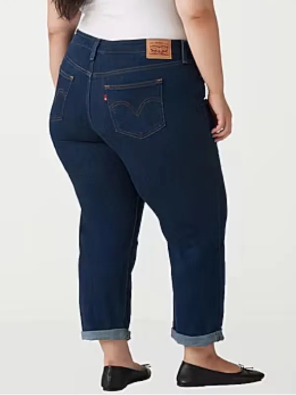 Levi's Boyfriend Jeans in Cobalt Layer Blue, Plus-Size 22W, NWT - Image 4