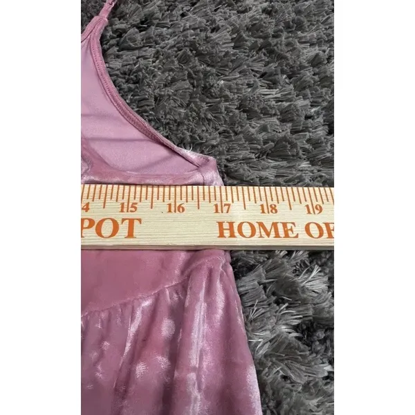 Aerie Velvet Dress Womens Size Medium Midi Tiered Babydoll Cottagecore Boho - Image 10