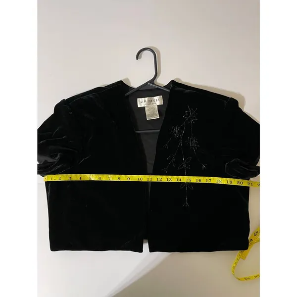 Vintage J. R. Nites by Caliendo Black Velvet Women's Top - Image 5