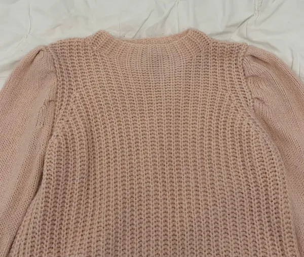 Lulus Chunky Knit Puff Sleeve Sweater - Image 5