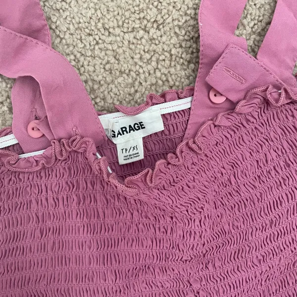 Garage Pink Crop Tank - Image 2