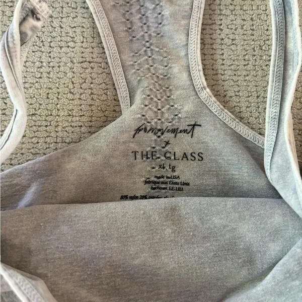 Free People Good Karma Long Tank in Ice Grey XL - Image 6