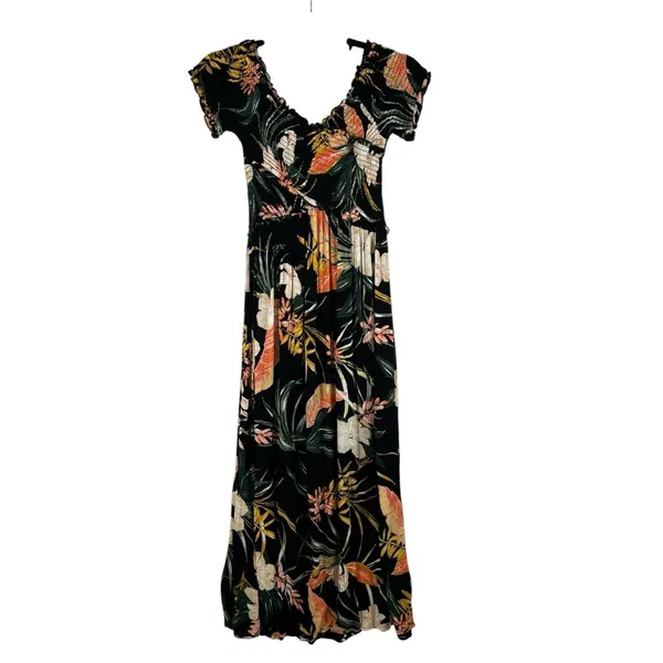 Women's Patrons of Peace‎ Floral Maxi Dress Size XS Tropical Beach Vacation - Image 3