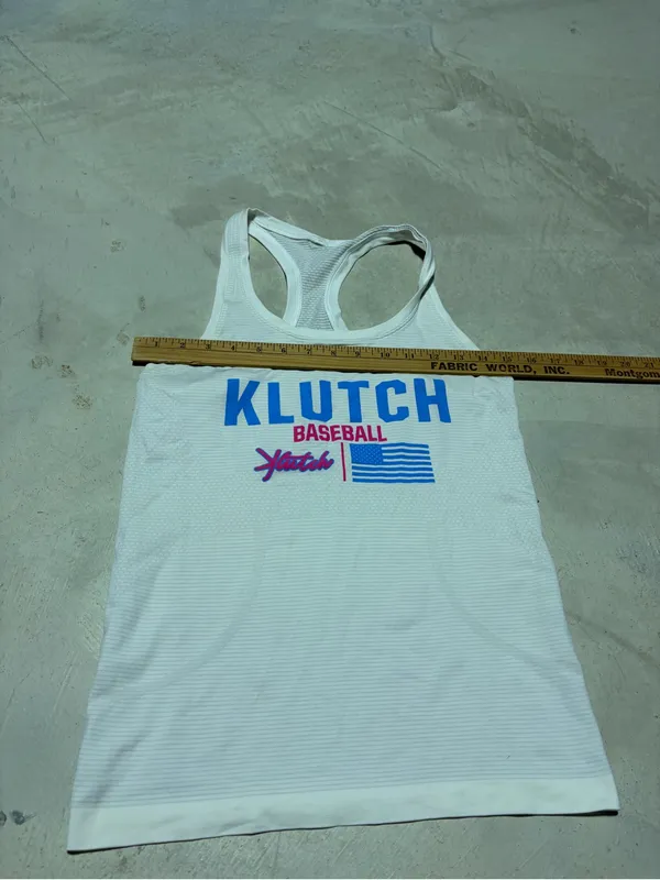 Lululemon swiftly tech White Klutch Baseball Racerback Tank Blue & Pink 6 - Image 5