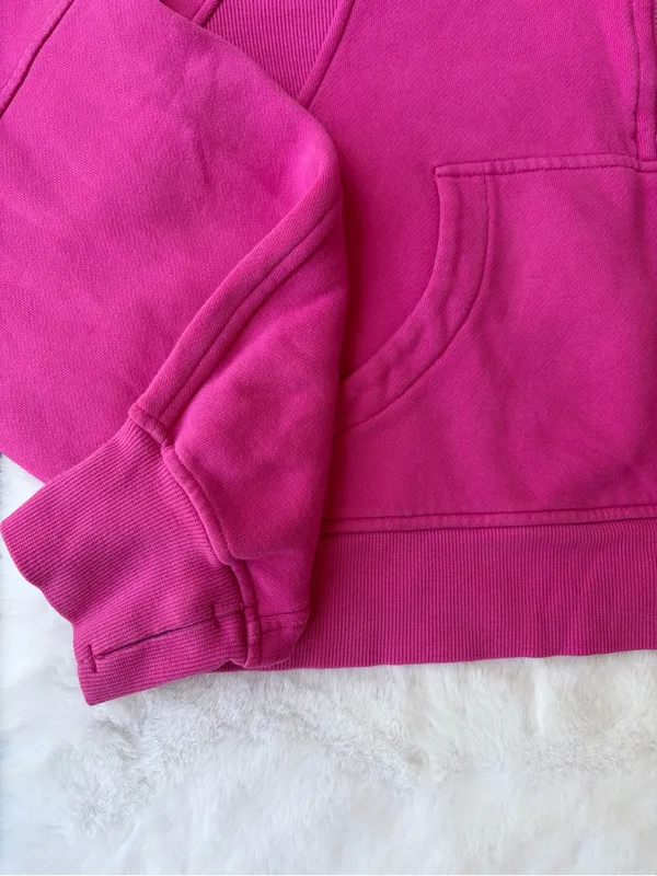 Lululemon Sonic Pink Scuba Oversized Funnel Neck Half Zip - Image 8