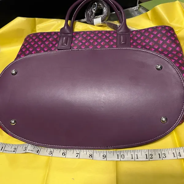 VERA BRADLEY Geometric Purple and Pink Tote Gorgeous like NEW!!never used - Image 5