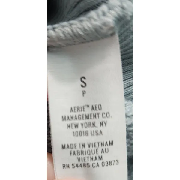Aerie Crew‎ Neck Pullover Sweatshirt Womens Size Small Gray Tunic Oversized - Image 4