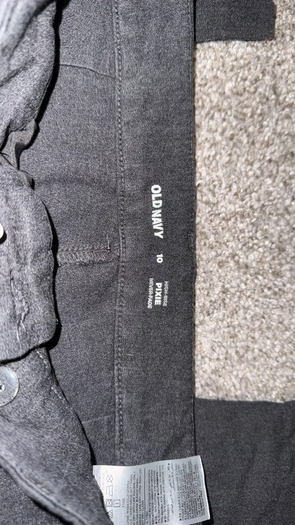 Old Navy Pixie Pants Grey Women’s - Image 2