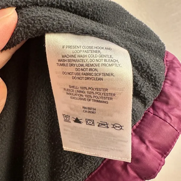 Columbia Purple Quilted Puffer Vest Womens‎ Small Fleece Lined Insulated Winter - Image 8