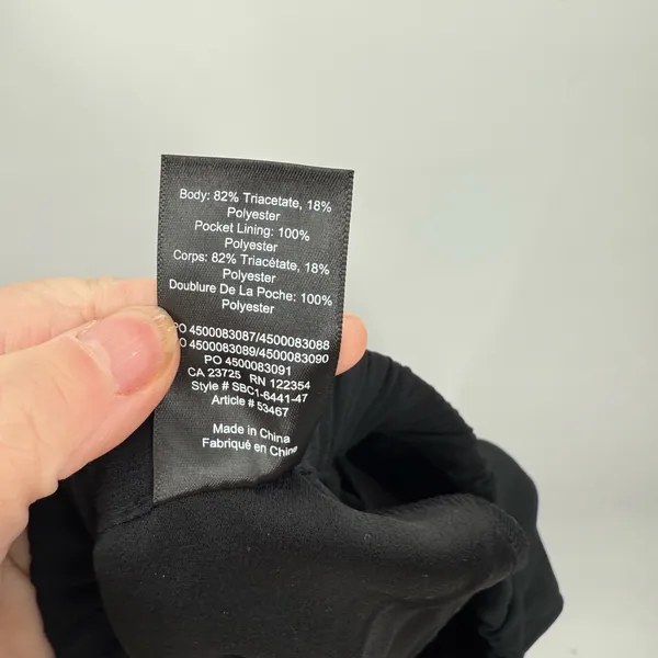 Aritzia‎ Babaton Dexter Ankle Jogger Pants Black Fine Japanese Fabric Size Large - Image 6