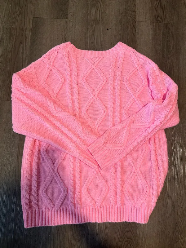 Edikted pink cable knit sweater  - Image 2