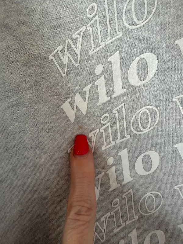 Gray Wilo Sweatshirt White Size XS - Image 5