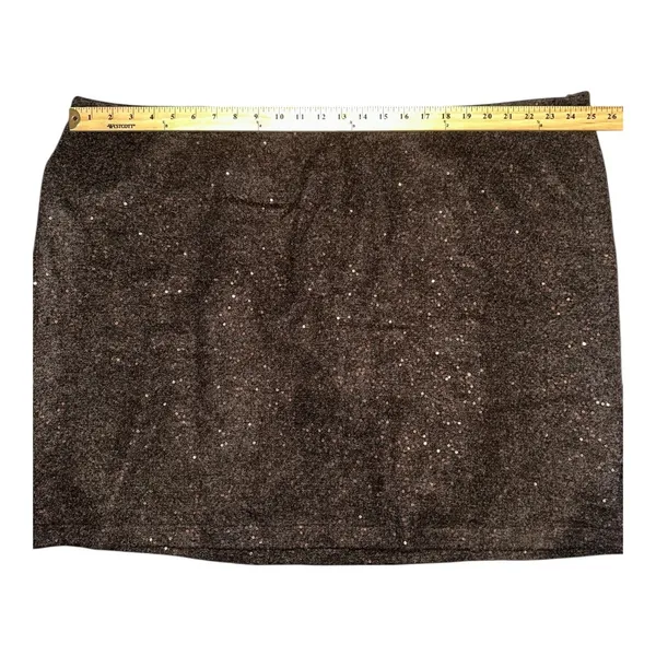 J.‎ Jill Brown Sequin Wool Blend Pencil Skirt, Size 26 - Image 7
