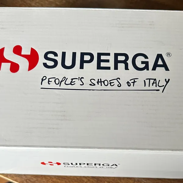 NIB Superga Black Cotu Classic Sneakers with White Accents - Image 6