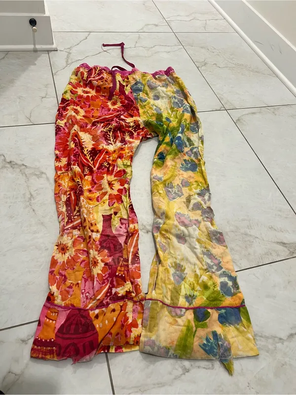 Anthropologie Roeqiya Fris Garden Bloom Pajama Pants Size Large - Image 5