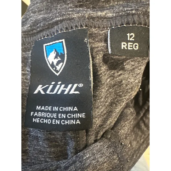 Kuhl Mova Straight Leg Pants Charcoal Athleisure Gray Cargo Hiking Women 12 Reg - Image 8