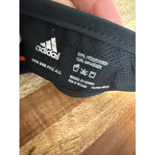 Adidas Hat Women's Adizero Hook & Loop Adjustable Orange/Black Visor ClimaCool - Image 10