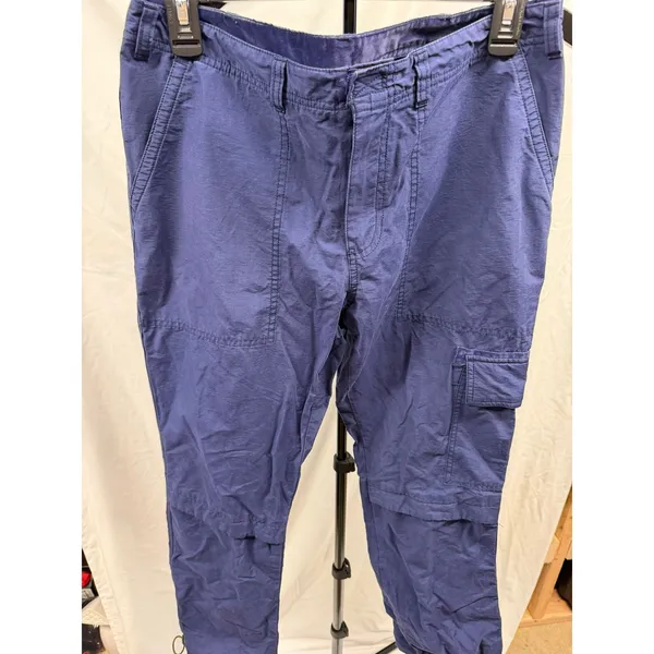 Abercrombie Vintage ‎ 90's Y2K Womens Navy Relaxed Utility Cargo Paratrooper Pants Sz 6 - Image 2
