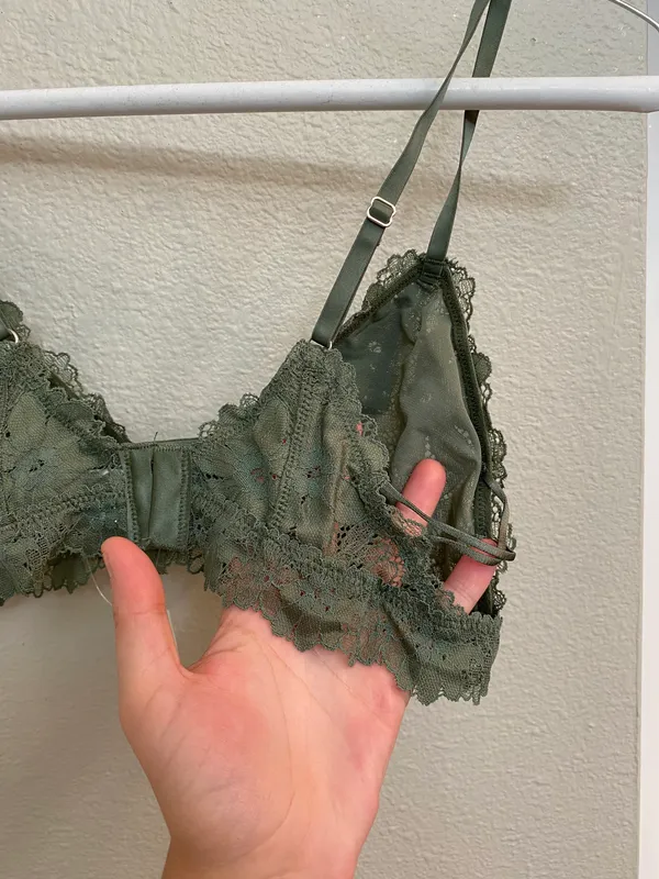 Aerie Green Rebel Lace Triangle Bralette - Image 12