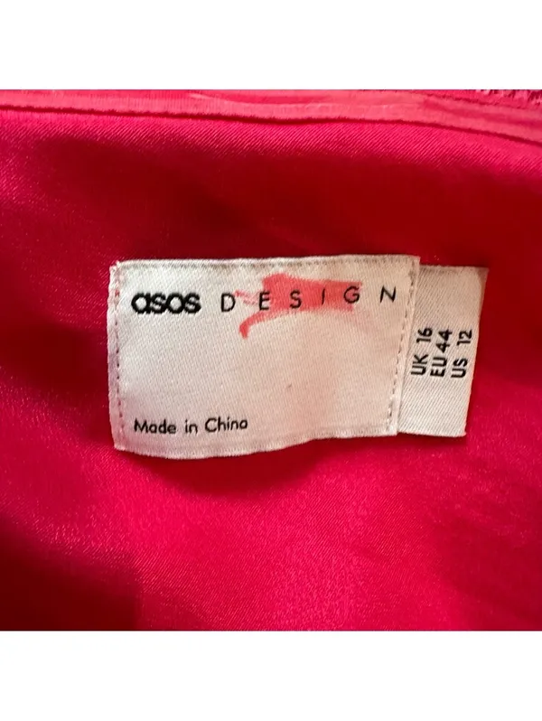 ASOS Sequin Tube Top Dress – Size 12 – Pink Sparkle – Like New - Image 10