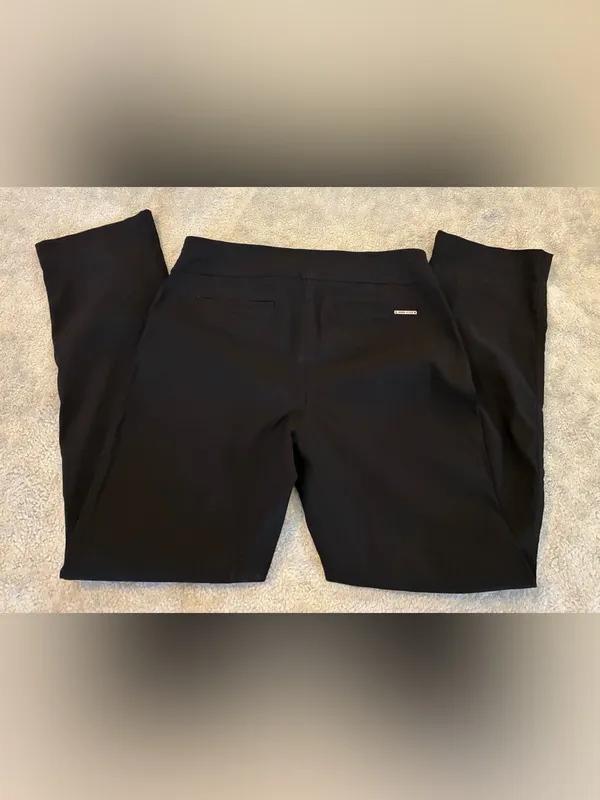 Anne Klein Black Straight Leg Dress Pants Size 4 - Image 7