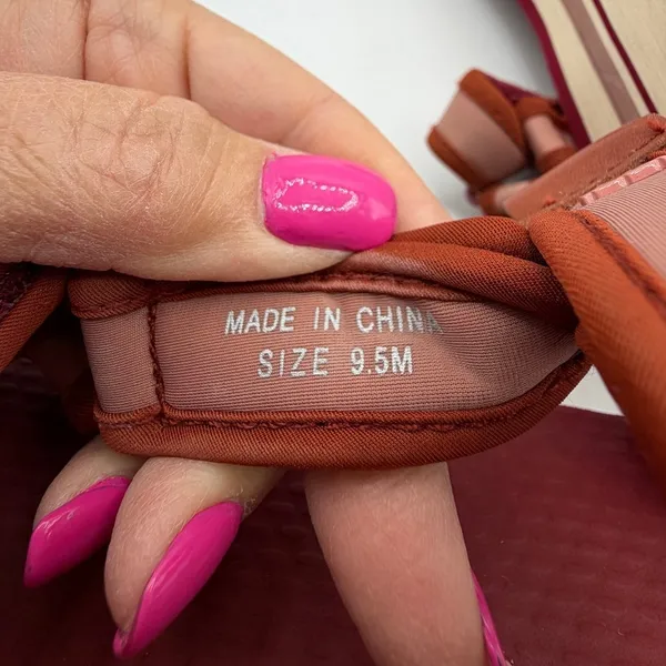 Tory Burch Sport Strappy Sandal Pink Magnolia Loganberry Size 9.5 Y2K Athleisure - Image 5