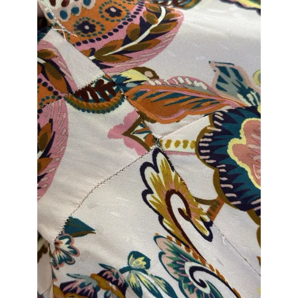 ANTHROPOLOGIE KACHEL Flutter Sleeve Bow Back Maxi Slip Dress Size 10 Pink Floral - Image 6