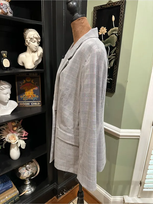 The Limited Glen Plaid Double‑Breasted Blazer – NWT – Size 14 - Image 6