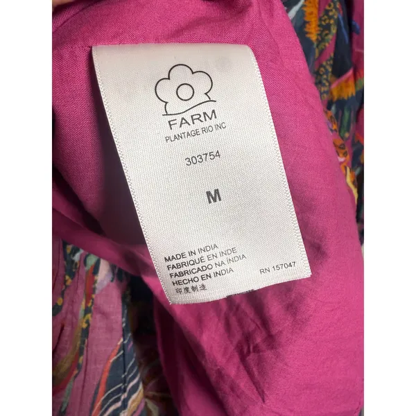 Farm Rio Rainbow Macaws Mini Dress Women's Sz. M - Image 8