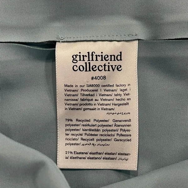Girlfriend‎ Collective Compressive High-Rise Leggings Light Blue Size Small - Image 7