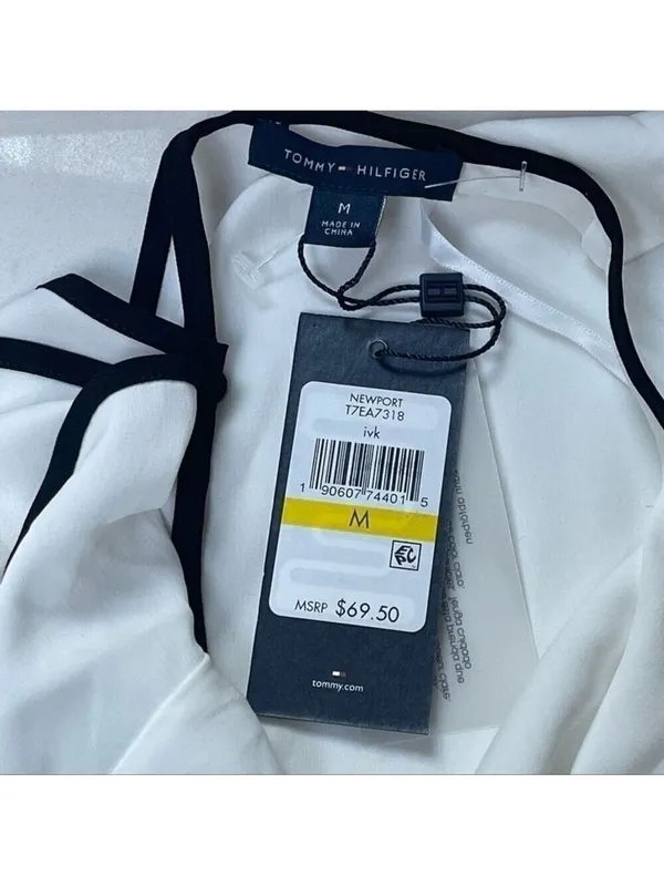 NWT Newport white blouse Sz M Tommy Hilfiger - Image 5