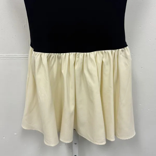 Commence Strapless Two Tone Mini A-Line Dress XS‎ Beige Black Babydoll Romantic - Image 5