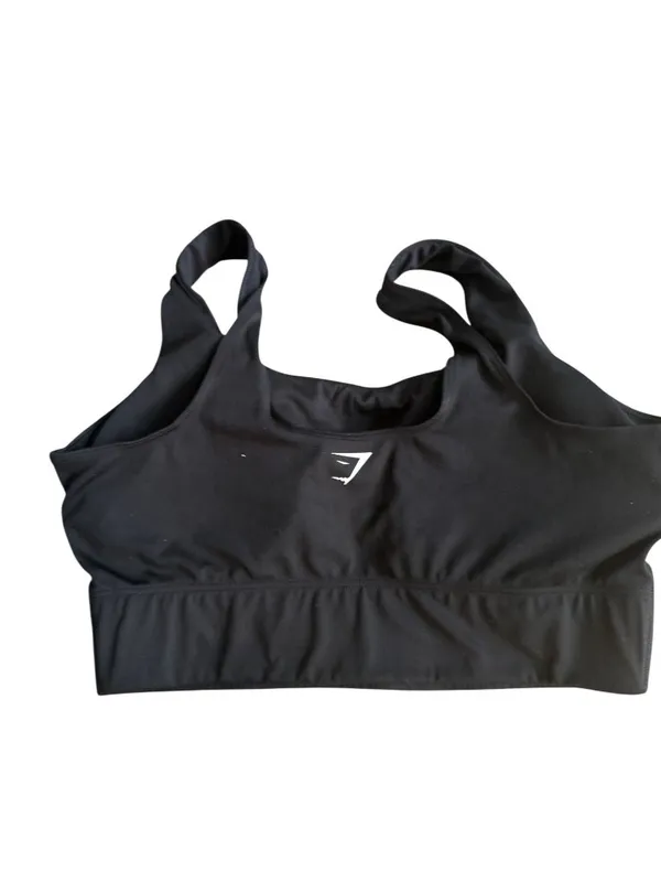 GYMSHARK Womens Black Sports Bra Size Medium - Image 5