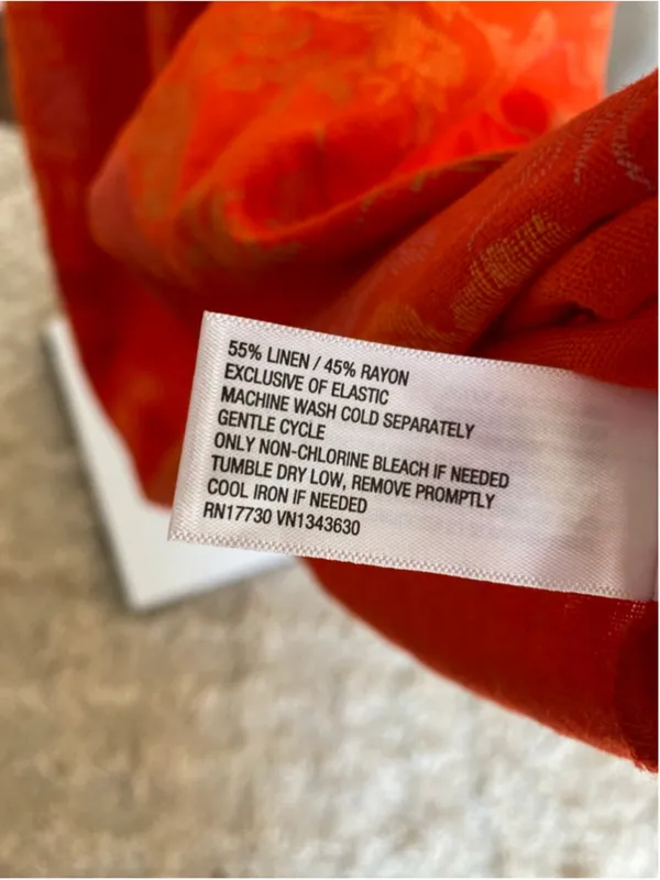 Universal Threads Orange‎ Floral Smocked Mini Dress Summer Boho XS Coastal Resort - Image 6