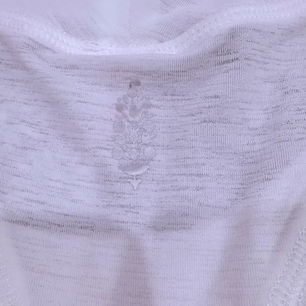 NWT Free People Movement Tempo Silver Lining White Tank size Large, Optic White - Image 13