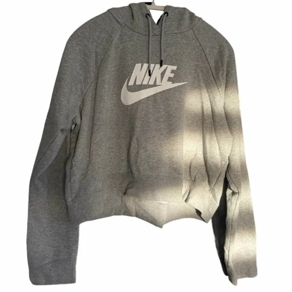 Nike Gray Crewneck Women’s Hoodie with White Swoosh XL EUC - Image 4