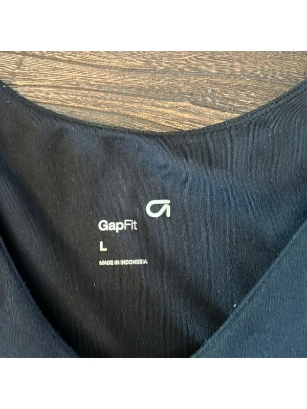 Gap Fit Black Active Wear Dress Built-In Shorts Padded Size‎ Large EUC - Image 5