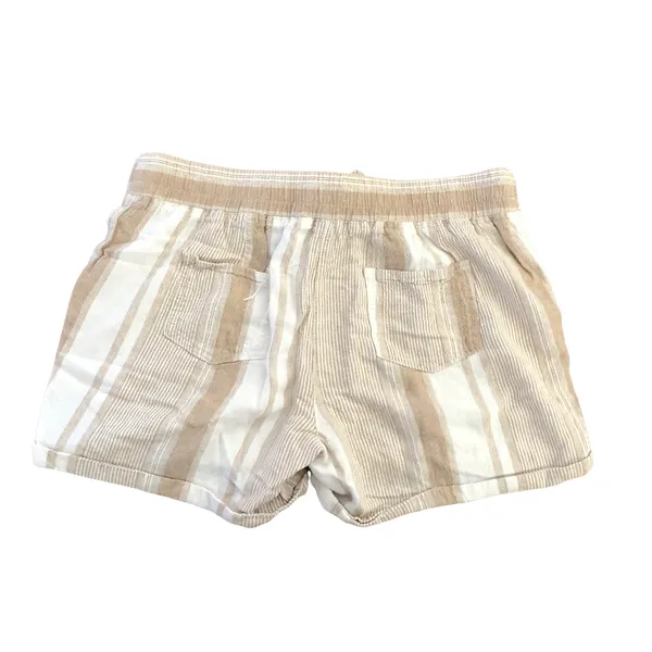 Per Se (L) Delaney Striped Linen Blend Short - Stitch Fix Elastic Waist - Image 2