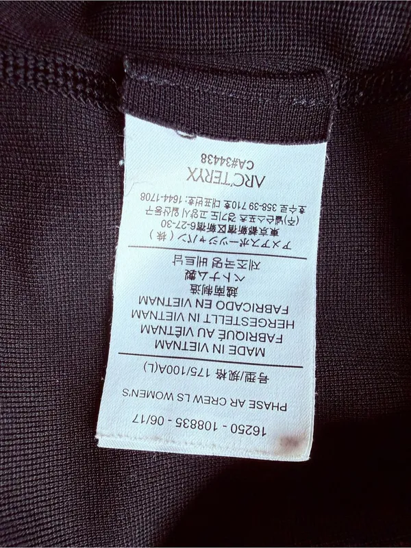 Arc'teryx Phase AR Crew Long Sleeve Shirt - size L - Image 5