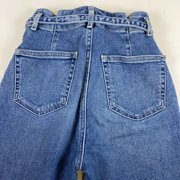 Hollister Ultra High Rise Paper Bag Mom Jeans‎ Size 24 D30 - Image 10